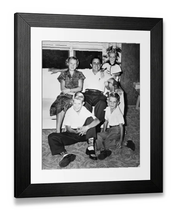 Framed Print : Charles J. Whitman With His Family Framed Print : Charles J. Whitman With His Family
