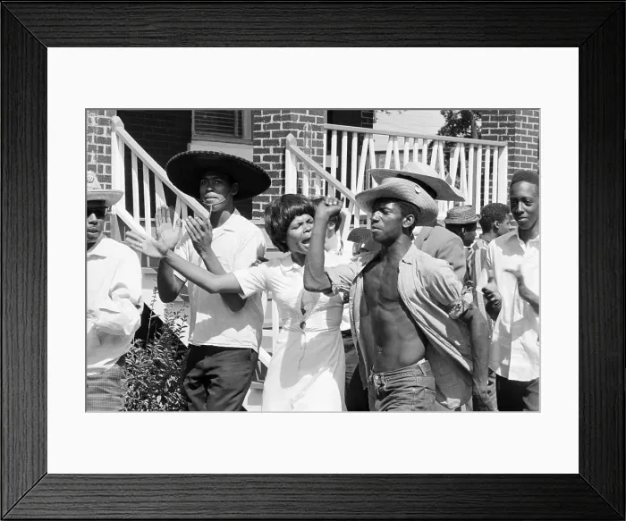 Framed Print : Civil Rights Demonstrators in Illinois Framed Print : Civil Rights Demonstrators in Illinois