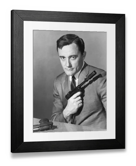 Framed Print : Robert Vaughn as Napoleon Solo Framed Print : Robert Vaughn as Napoleon Solo