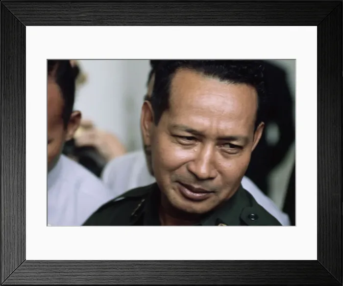 Framed Print : Suharto. Close-up of Indonesian military officer and politician Suharto Framed Print : Suharto. Close-up of Indonesian military officer and politician Suharto