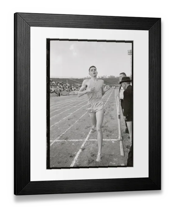 Framed Print : Jim Ryun Beating Olympic Record Framed Print : Jim Ryun Beating Olympic Record