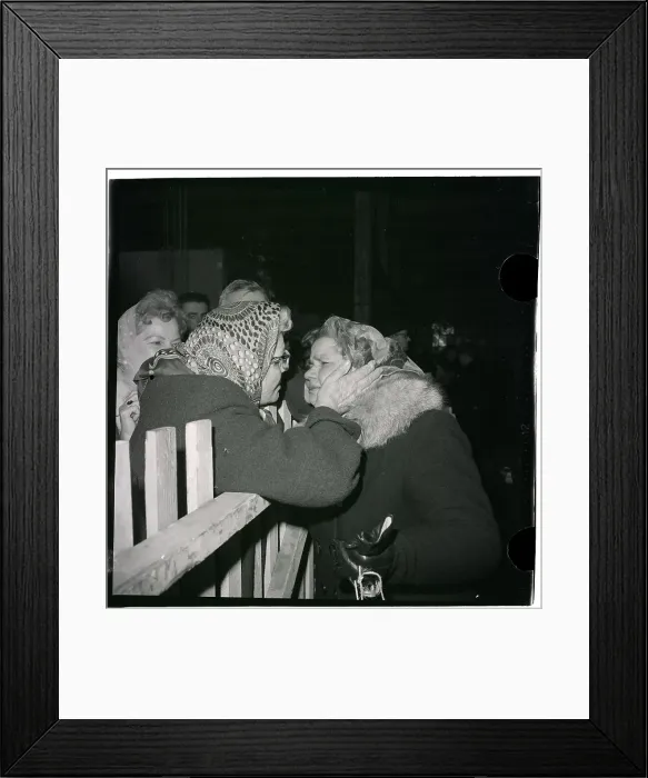 Framed Print : Sisters Meeting for the First Time in Fifty Years Framed Print : Sisters Meeting for the First Time in Fifty Years