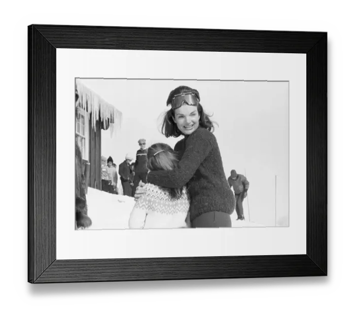 Framed Print : Mrs. Kennedy and Caroline Kennedy Framed Print : Mrs. Kennedy and Caroline Kennedy