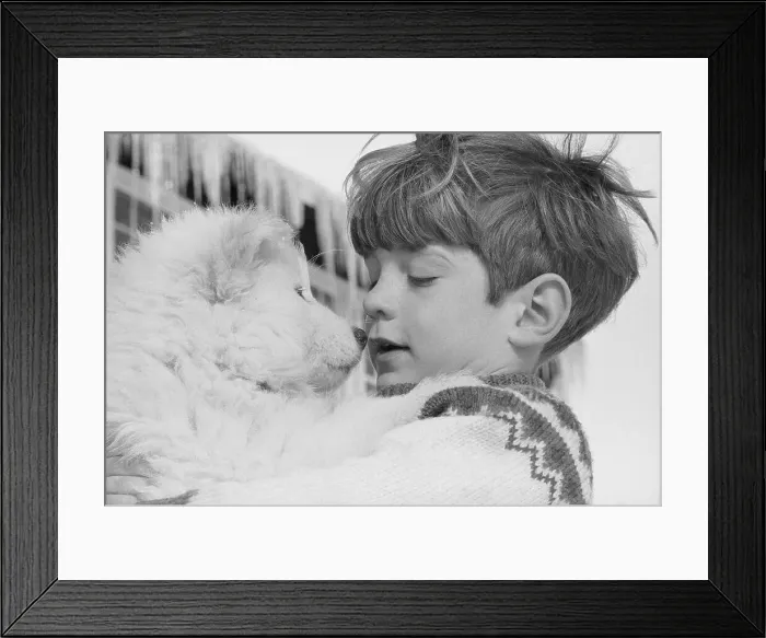 Framed Print : John F. Kennedy Jr. Holding Puppy Framed Print : John F. Kennedy Jr. Holding Puppy
