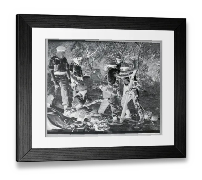 Framed Print : Zambian Soldiers Practice with 81MM Gun Framed Print : Zambian Soldiers Practice with 81MM Gun
