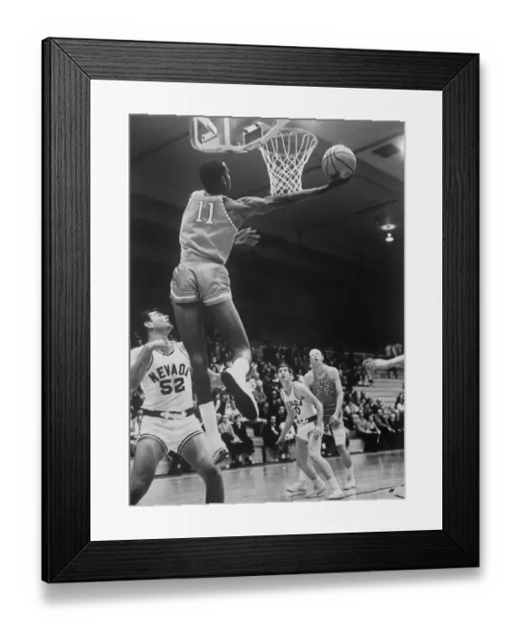 Framed Print : William Cager Scoring a Basket Framed Print : William Cager Scoring a Basket
