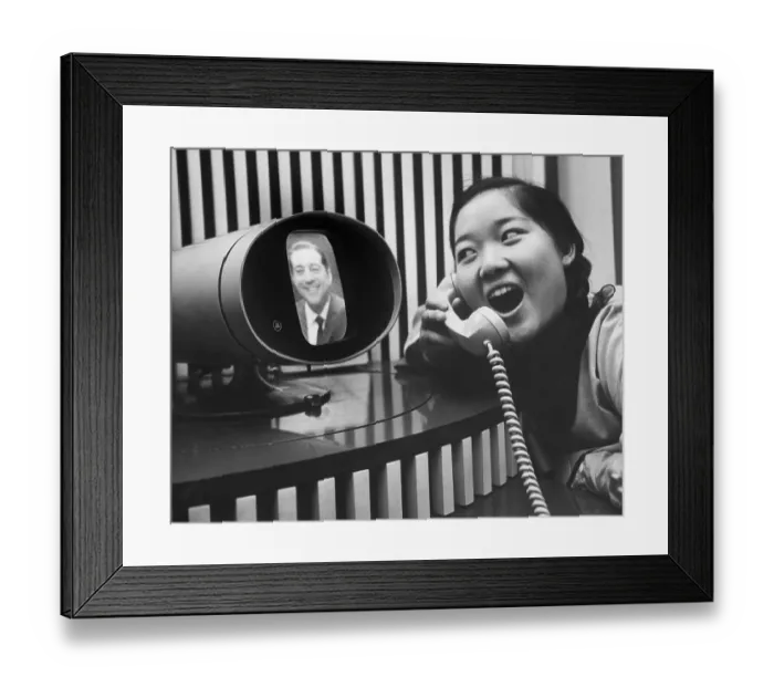 Framed Print : Auditioning Via Picture Phone Framed Print : Auditioning Via Picture Phone