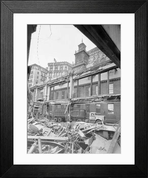 Framed Print : Razed Boston Framed Print : Razed Boston