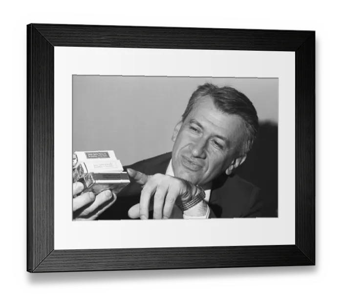 Framed Print : Man Pointing to Cigarette Warning Labels Framed Print : Man Pointing to Cigarette Warning Labels