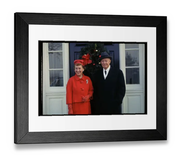 Framed Print : Dwight Eisenhower Posing with Wife Mamie Framed Print : Dwight Eisenhower Posing with Wife Mamie