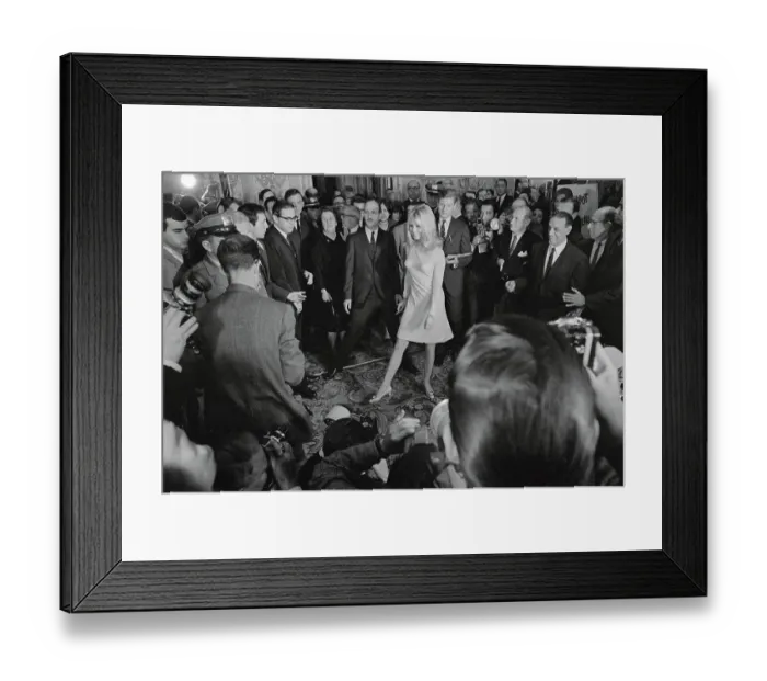 Framed Print : Bardot Press Conference Framed Print : Bardot Press Conference