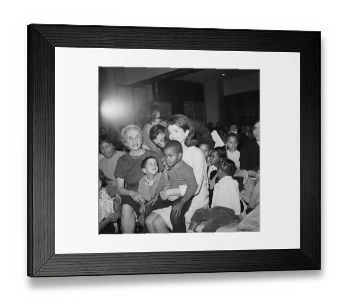 Framed Print : Mrs. Kennedy Holding Bobby Johnson Framed Print : Mrs. Kennedy Holding Bobby Johnson