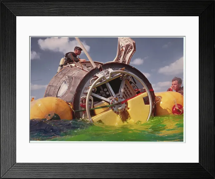 Framed Print : Gemini 6 Floating in Water Framed Print : Gemini 6 Floating in Water