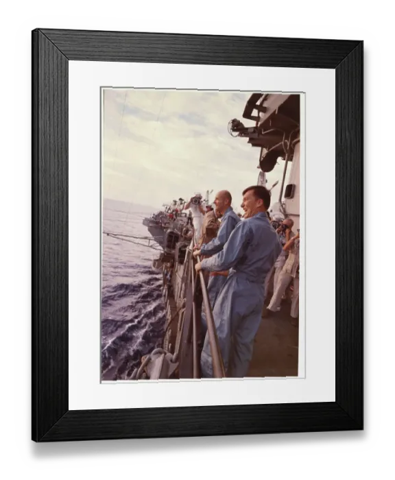 Framed Print : Astronauts Walter Schirra and Thomas Stafford Framed Print : Astronauts Walter Schirra and Thomas Stafford