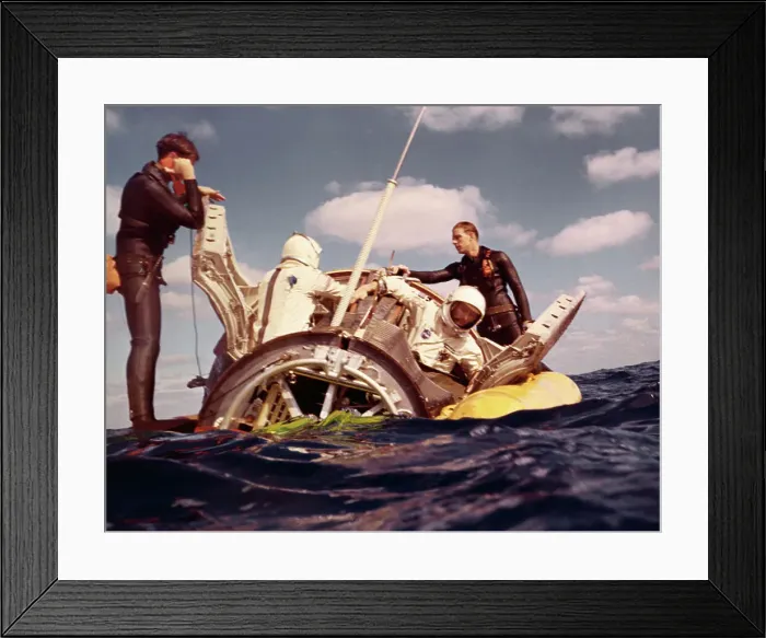 Framed Print : Astronauts Being Rescued Framed Print : Astronauts Being Rescued