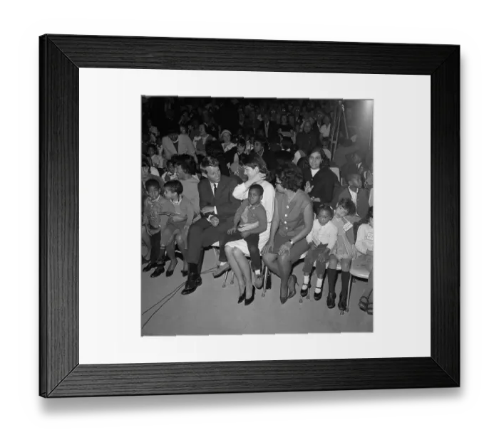 Framed Print : Robert F. Kennedy, Jackie Kennedy and Bobby Johnson