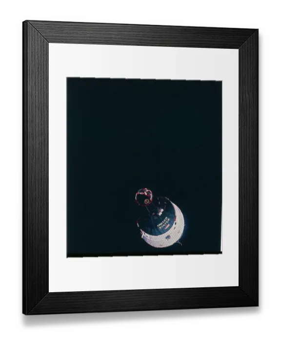 Framed Print : Gemini 7 Orbiting in Space Framed Print : Gemini 7 Orbiting in Space