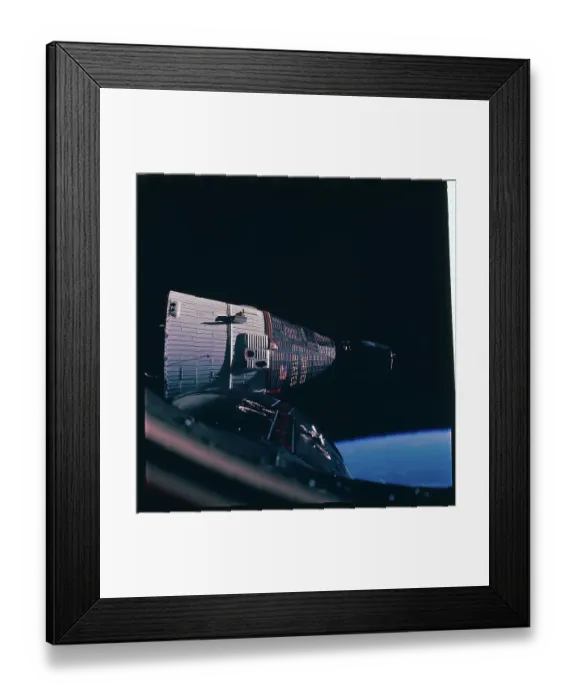 Framed Print : Gemini 7 Orbiting in Space