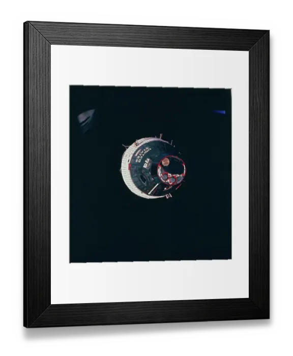 Framed Print : Gemini 7 Orbiting in Space Framed Print : Gemini 7 Orbiting in Space
