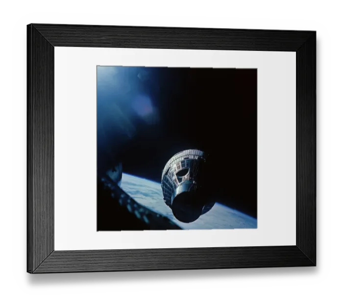 Framed Print : Gemini 6A and Gemini 7 Rendezvous in Orbit