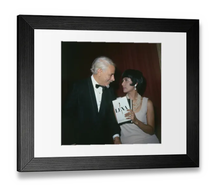 Framed Print : Lena Horne Speaking with Her Husband Framed Print : Lena Horne Speaking with Her Husband