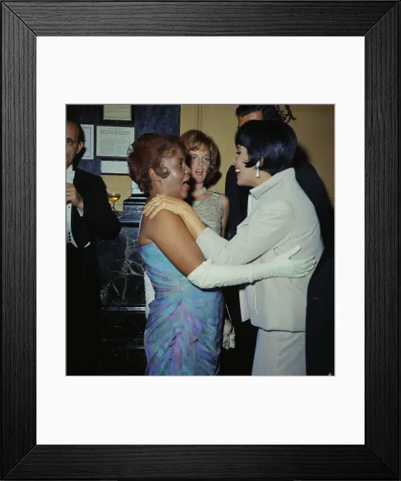 Framed Print : Lena Horne and Lucille Armstrong Embracing Framed Print : Lena Horne and Lucille Armstrong Embracing