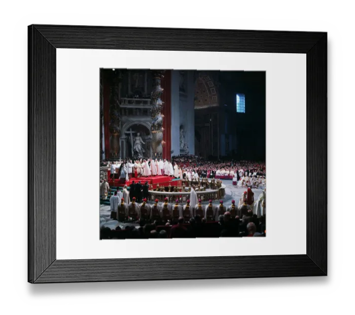 Framed Print : Interior of Vatican During Services Framed Print : Interior of Vatican During Services
