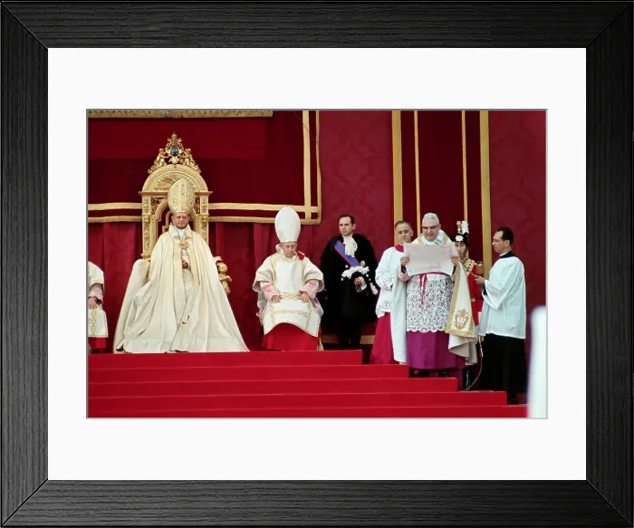 Framed Print : Pope Paul VI Sitting at Head During Vatican Ceremony Framed Print : Pope Paul VI Sitting at Head During Vatican Ceremony