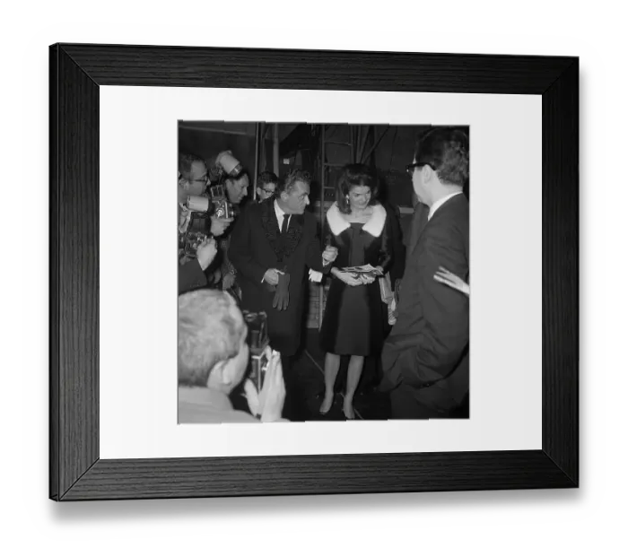 Framed Print : Jackie Kennedy with Alan Jay Lerner Framed Print : Jackie Kennedy with Alan Jay Lerner