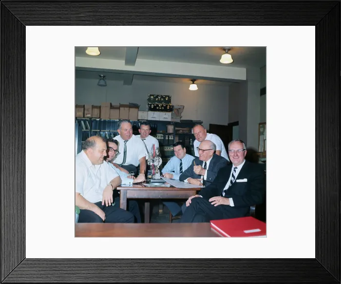 Framed Print : George Halas and Coaching Staff Framed Print : George Halas and Coaching Staff
