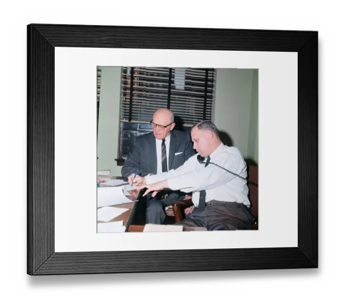 Framed Print : George Halas with Son Framed Print : George Halas with Son