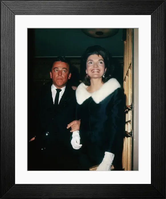 Framed Print : Jacqueline Kennedy with Alan Jay Lerner Framed Print : Jacqueline Kennedy with Alan Jay Lerner