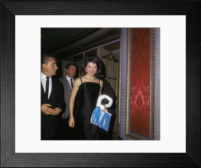 Framed Print : Jacqueline Kennedy and Alan Jay Lerner at Theater Framed Print : Jacqueline Kennedy and Alan Jay Lerner at Theater