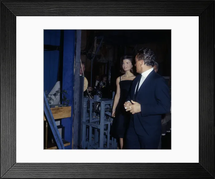 Framed Print : Jacqueline Kennedy with Alan Jay Lerner