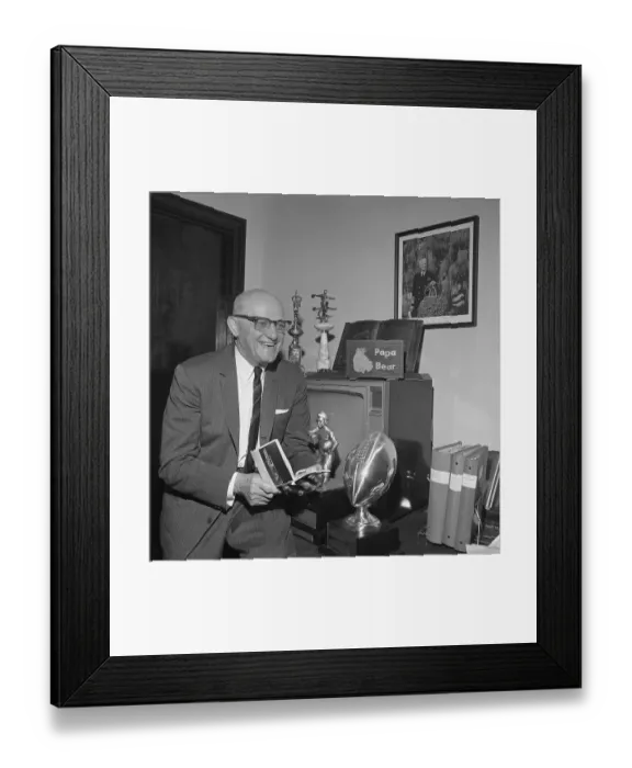 Framed Print : Chicago Bears Owner and Coach George Halas Framed Print : Chicago Bears Owner and Coach George Halas