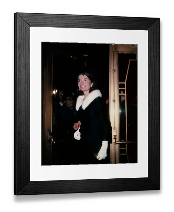Framed Print : Jacqueline Kennedy at Theater Framed Print : Jacqueline Kennedy at Theater