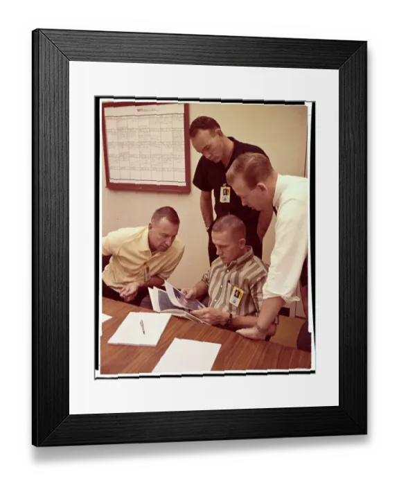 Framed Print : Frank Borman and James Lovell, Jr