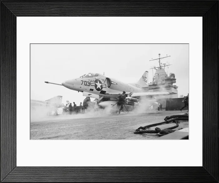 Framed Print : American Navy Jet Leaving Carrier Framed Print : American Navy Jet Leaving Carrier