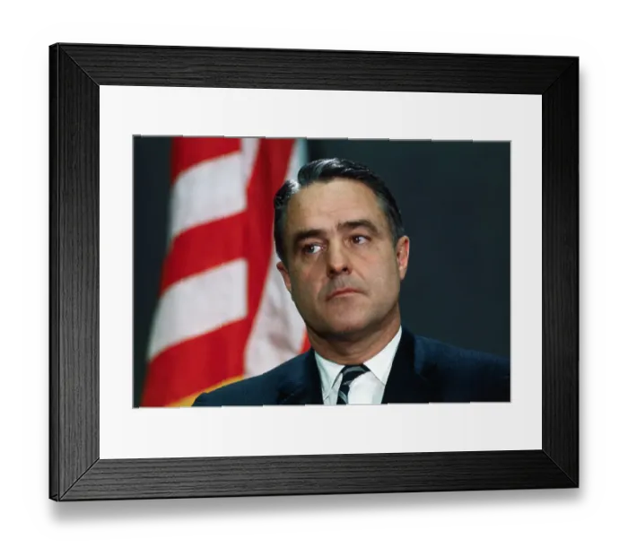 Framed Print : Portrait of Sargent Shriver Framed Print : Portrait of Sargent Shriver