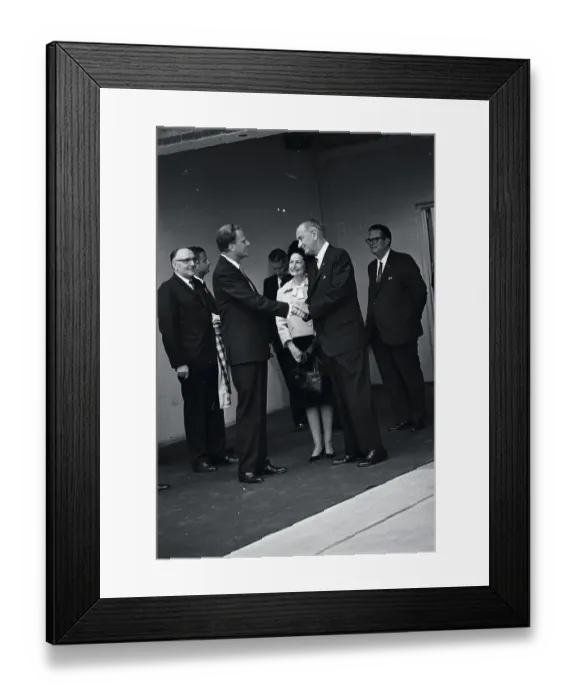 Framed Print : Billy Graham Saying Goodbye to Lyndon Johnson Framed Print : Billy Graham Saying Goodbye to Lyndon Johnson