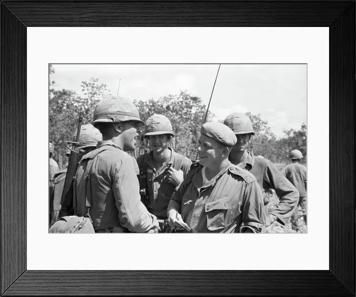 Framed Print : UPI Correspondent Joe Galloway In Vietnam Framed Print : UPI Correspondent Joe Galloway In Vietnam
