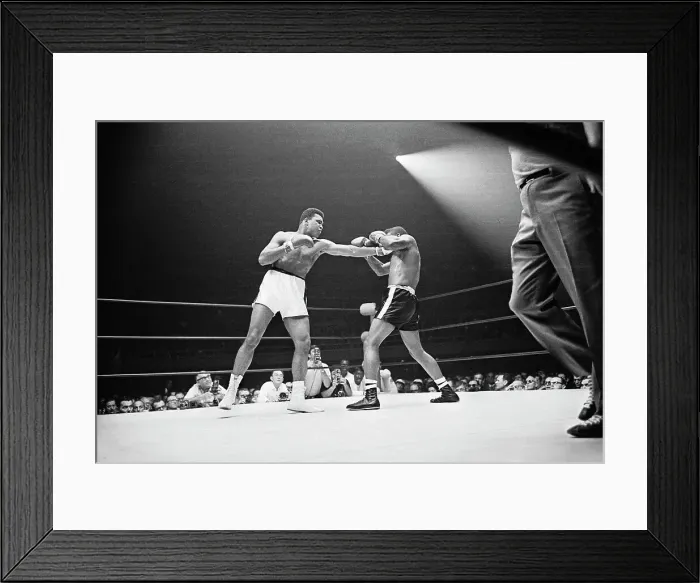 Framed Print : Portrait of Cassius Clay Boxing Floyd Patterson Framed Print : Portrait of Cassius Clay Boxing Floyd Patterson