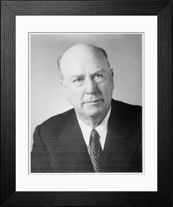 Framed Print : Portrait of Donald C. Hill Framed Print : Portrait of Donald C. Hill