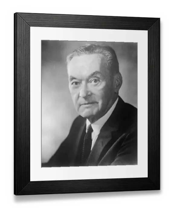 Framed Print : Portrait of Columnist Walter Lippman Framed Print : Portrait of Columnist Walter Lippman
