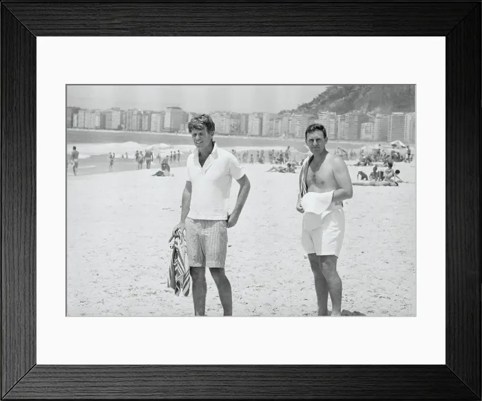 Framed Print : Robert F. Kennedy Strolling Beach for Relaxation Framed Print : Robert F. Kennedy Strolling Beach for Relaxation