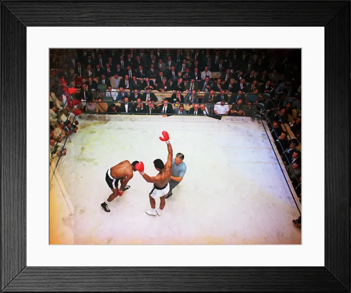 Framed Print : Cassius Clay Winning Fight Framed Print : Cassius Clay Winning Fight