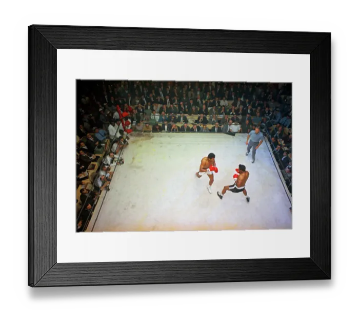 Framed Print : Cassius Clay Fighting Floyd Patterson Framed Print : Cassius Clay Fighting Floyd Patterson
