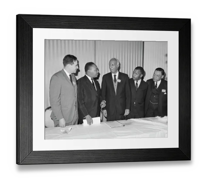 Framed Print : African American Leaders At Conference Framed Print : African American Leaders At Conference