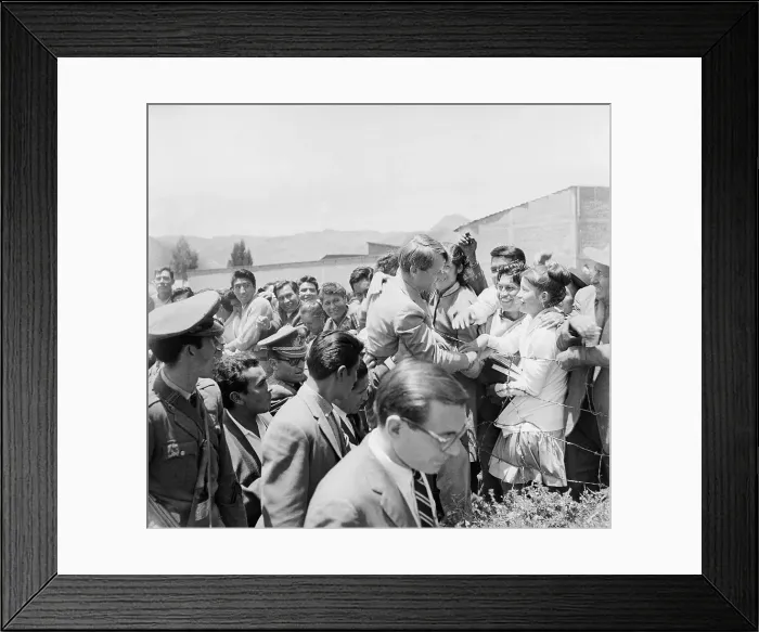 Framed Print : Robert F. Kennedy Shaking Hands of Admirers Framed Print : Robert F. Kennedy Shaking Hands of Admirers