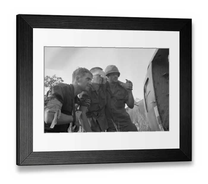 Framed Print : Helping a Wounded Soldier Framed Print : Helping a Wounded Soldier